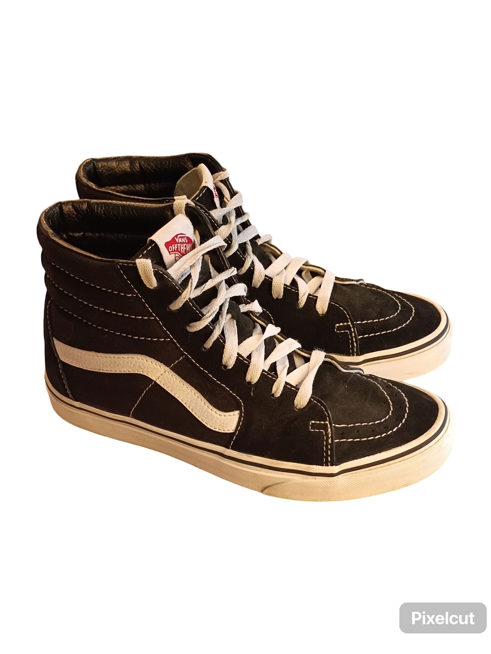 Vans Sk8-Hi Classic Black/White High-Top Sneakers Men's Size 7.5